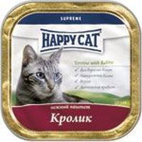 Happy Cat паштет с кусочками кролика