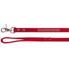 Поводок бархатный Dezzie красный
