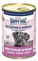 Happy Dog консервы для щенков с ягненком и печенью