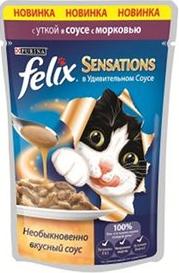 Felix Sensations с уткой и морковью в соусе