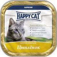Happy Cat паштет с кусочками цыпленка