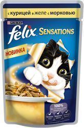 Felix Sensations с курицей и морковью в желе