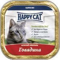 Happy Cat паштет с кусочками говядины