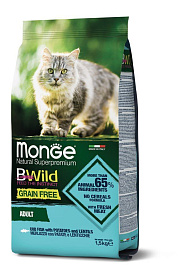 Monge Cat BWild Grain Free Adult Codfish