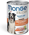 Monge Dog Fresh Chunks in Loaf Turkey