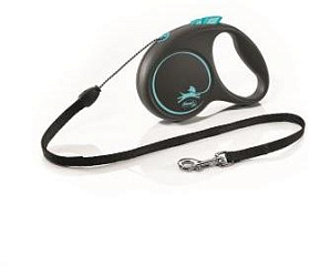 Рулетка Flexi Design черный/голубой