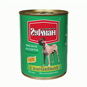 Четвероногий Гурман консервы для собак с бараниной