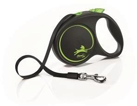 Рулетка Flexi Design черный/зеленый