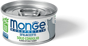 Monge Cat Monoprotein мясные хлопья из кролика