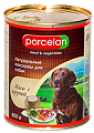 Porcelan консервы для собак с мясом и крупой