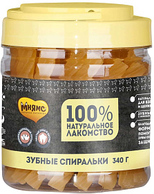 Мнямс лакомство для собак зубные спиральки