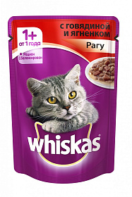 Whiskas рагу с говядиной и ягненком