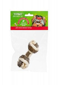 Titbit кость узловая №3 с говяжим рубцом (МУ)
