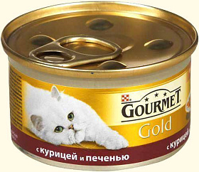 Gourmet Gold с курицей и печенью в соусе