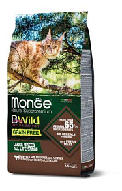 Monge Cat BWild Grain Free Large Breed Buffalo