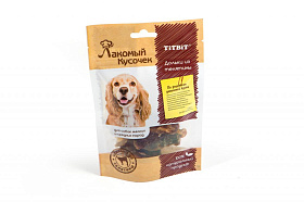 Titbit Лакомый кусочек Дольки из телятины 60 г