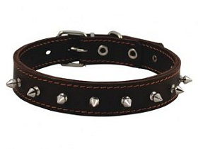 Ошейник Каскад №35 двойной с шипами