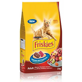 Friskies с мясом, курицей и печенью