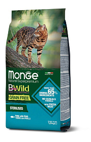 Monge Cat BWild Grain Free Adult Tuna