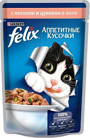 Felix с лососем и цукини в желе