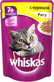Whiskas 8 + рагу с курицей