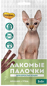 Мнямс для кошек с уткой и кроликом