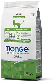 Monge Adult Cat Monoprotein Rabbit