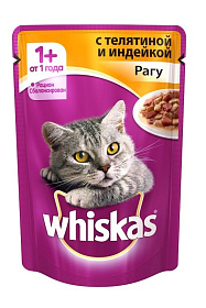 Whiskas рагу с телятиной и индейкой