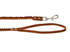 Поводок Каскад №8 кожаный плетеный 1.25м