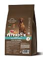 PETVADOR Полнорационный корм для взрослых собак всех пород с чувствительным пищеварением утка
