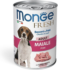 Monge Dog Fresh Chunks in Loaf Pork