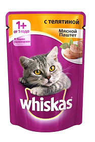 Whiskas мясной паштет из телятины